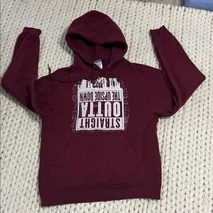 Stranger Things-Jerzees Burgundy NuBlend Hoodie